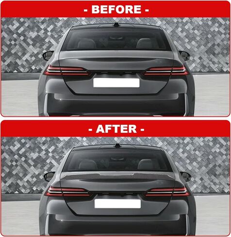 ألياف الكربون طباعة الجذع الخلفي المفسد ل BMW 5-Series G60 2024 2025 MP-style velder Wing Wing Wing Tail Wing in Saudi Arabia