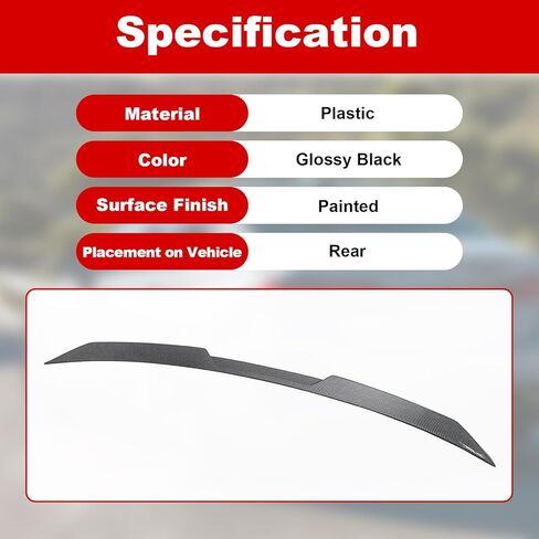 Carbon Fiber Printing Rear Trunk Spoiler for BMW 5-Series G60 2024 2025 MP-Style Rear Spoiler Wing ABS Tail Spoiler Wing in Saudi Arabia