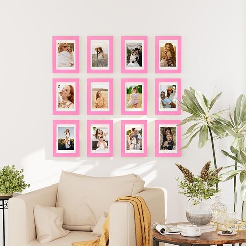 مجموعة إطارات صور من ديكور يو هوم 8 × 10 مكونة من 10 قطع، عرض صور 5 × 7 مع حصيرة أو 8 × 10 بدون حصيرة، إطار صور طبيعي مع زجاج شبكي لإطارات الصور ديكور جدار مجمع، طبيعي، 8 × 10 in Kuwait