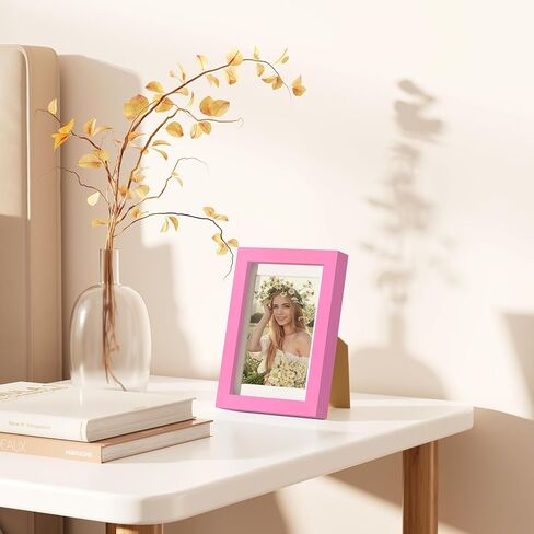 مجموعة إطارات صور من ديكور يو هوم 8 × 10 مكونة من 10 قطع، عرض صور 5 × 7 مع حصيرة أو 8 × 10 بدون حصيرة، إطار صور طبيعي مع زجاج شبكي لإطارات الصور ديكور جدار مجمع، طبيعي، 8 × 10 in Kuwait