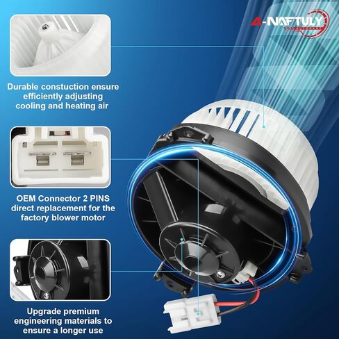 AC Plower Motor Fan Pits for 2014-2020 Jeep Grand Cherokee ، 2015-2017 Chrysler 200-HVAC Heater Blower Assembly Side ، يحل محل# 700293 ، 68223053AC in Saudi Arabia