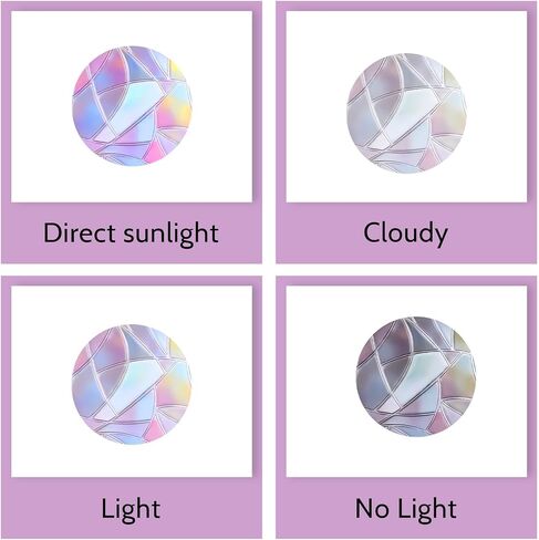 96 PCS Circle Window الشارات للطيور تضرب شارات النافذة المضادة للانقراض لإنقاذ ملصقات الطيور للطيور غير اللاصقة لملصقات قوس قزح Suncatch Strike Strike Weather Weather and Rediable in Saudi Arabia
