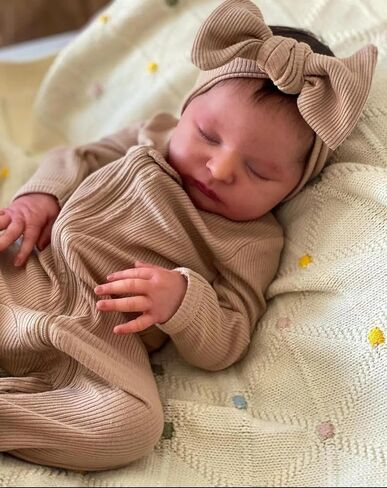 MAIHAO 20-Inch Reborn Baby Dolls Girl Lifelike Baby Dolls Realistic Reborn Doll Girl Soft Body Open Eyes Newborn Real Life Baby in Kuwait
