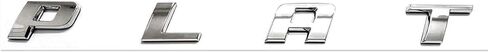 2pcs Chrome Platinum Emblems Side Badge Nameplate 3D Replacement for F150 F250 F350 Platinum Origianl Size (Chrome) in Saudi Arabia