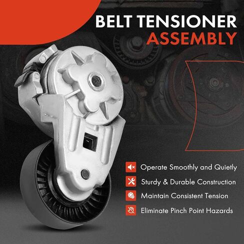 A-Premium Belt Tensioner Assembly متوافق مع شيفروليه W3500 Tiltmaster 1995-2003 ، W4500 Tiltmaster 1993-2003 & GMC W3500 Forward 1999-2003 ، W4500 Forward 1998-2003 & Isuzu NPR 1995-2003 ، NPR-HD in Saudi Arabia