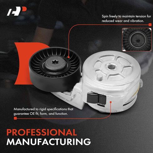 A-Premium Belt Tensioner Assembly متوافق مع شيفروليه W3500 Tiltmaster 1995-2003 ، W4500 Tiltmaster 1993-2003 & GMC W3500 Forward 1999-2003 ، W4500 Forward 1998-2003 & Isuzu NPR 1995-2003 ، NPR-HD in Saudi Arabia