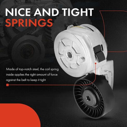 A-Premium Belt Tensioner Assembly متوافق مع شيفروليه W3500 Tiltmaster 1995-2003 ، W4500 Tiltmaster 1993-2003 & GMC W3500 Forward 1999-2003 ، W4500 Forward 1998-2003 & Isuzu NPR 1995-2003 ، NPR-HD in Saudi Arabia