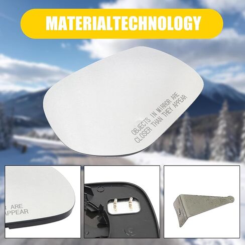 XQSMWF Right Mirror Glass Compatible with Infiniti Q50 2014-2022 Q60 2017-2022 Q70 2014-2019 Q70L 2015-2019 QX30 2017-2018 Replace 96365-4GA3A Passenger Side in Saudi Arabia