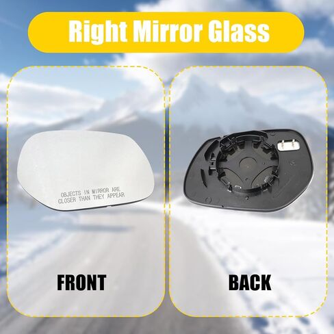 XQSMWF Right Mirror Glass Compatible with Infiniti Q50 2014-2022 Q60 2017-2022 Q70 2014-2019 Q70L 2015-2019 QX30 2017-2018 Replace 96365-4GA3A Passenger Side in Saudi Arabia