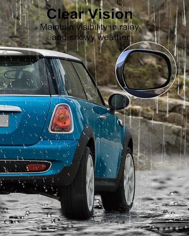 Passenger Right Side Mirror Glass Replacement Fits for Mini Cooper 2007-2015, Heated Rearview Convex Mirror Glass with Rear Holder Replace 51169803192 51162755626 in Saudi Arabia