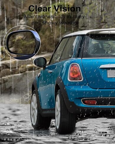 Passenger Right Side Mirror Glass Replacement Fits for Mini Cooper 2007-2015, Heated Rearview Convex Mirror Glass with Rear Holder Replace 51169803192 51162755626 in Saudi Arabia