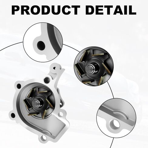 Partsflow AW9353 مضخة مياه المحرك مع حشية AW9353 لـ Hyundai Elantra 1996-2012 Tiburon 1997-2001/2003-2008 Tucson 2005-2009 & Kia Soul 2010-2011 Spectra 2004-2009 Spectra5 05-09 1.8L 2.0L in Saudi Arabia