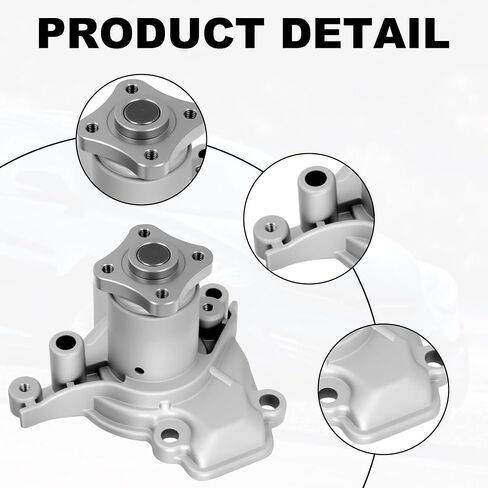 Partsflow AW9353 مضخة مياه المحرك مع حشية AW9353 لـ Hyundai Elantra 1996-2012 Tiburon 1997-2001/2003-2008 Tucson 2005-2009 & Kia Soul 2010-2011 Spectra 2004-2009 Spectra5 05-09 1.8L 2.0L in Saudi Arabia