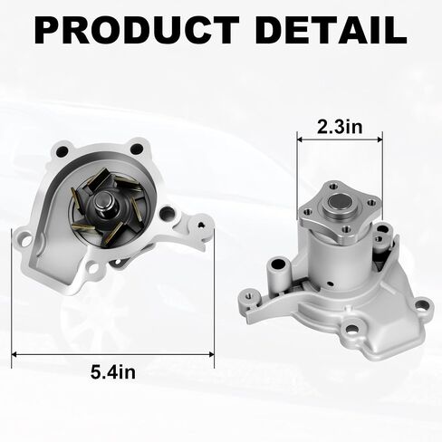 Partsflow AW9353 مضخة مياه المحرك مع حشية AW9353 لـ Hyundai Elantra 1996-2012 Tiburon 1997-2001/2003-2008 Tucson 2005-2009 & Kia Soul 2010-2011 Spectra 2004-2009 Spectra5 05-09 1.8L 2.0L in Saudi Arabia