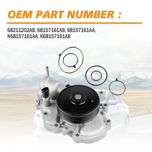 استبدال مضخة مياه المحرك# 68211202ab 68211202AA FIT 2014-2018 Grand Cherokee Ram in Saudi Arabia