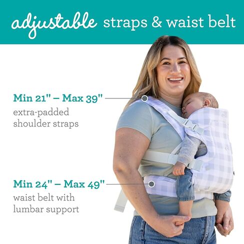 Infantino Flip 4-in-1 Convertible Baby Carrier, Adjustable, Ergonomic Babywearing, Registry Essential, Baby Carrier for Newborn to Toddler, Navy Floral in Kuwait