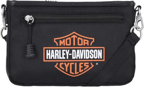 Harley-Davidson Women’s Bar & Shield Logo Convertible Crossbody ، Black in Saudi Arabia