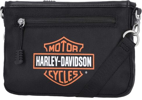 Harley-Davidson Women’s Bar & Shield Logo Convertible Crossbody ، Black in Saudi Arabia
