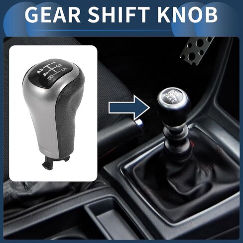 5 Speed Manual Gear Shift ، Front Automotive Reser Stick Shifter Lever Knob No.77299TA0A01ZA for Honda Accord 2008-2012 Plastic Black ، 1 PC in Saudi Arabia