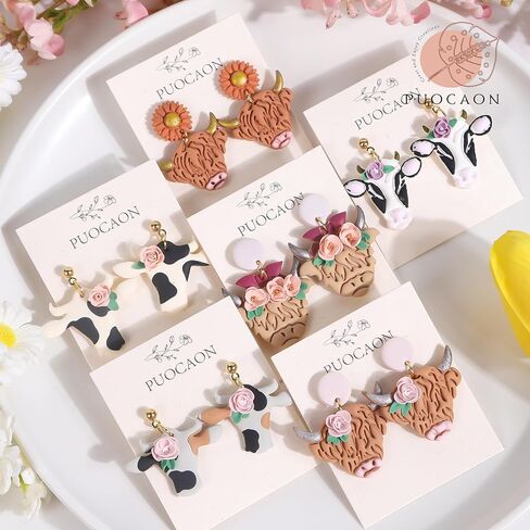 Puocaon Animal Stud Clay Cutters - 12 Pcs Dogs Clay Cutters for Polymer Clay Earrings, Cute Puppy Shape Polymer Clay Cutters, Shepherd Dog Datchshund Jewelry Clay Cutters in Kuwait