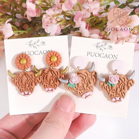 Puocaon Animal Stud Clay Cutters - 12 Pcs Dogs Clay Cutters for Polymer Clay Earrings, Cute Puppy Shape Polymer Clay Cutters, Shepherd Dog Datchshund Jewelry Clay Cutters in Kuwait