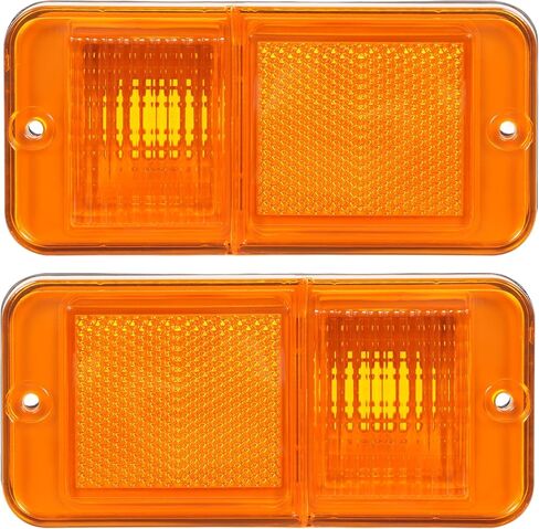 HECASA Amber Lens Front Side Marker Lights for 1968-1972 Chevy/GMC Trucks & Suburban, Replacement for CT26712/0849522, 2-Pack (Driver & Passenger Side) in Saudi Arabia