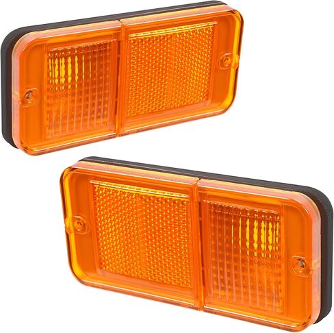 HECASA Amber Lens Front Side Marker Lights for 1968-1972 Chevy/GMC Trucks & Suburban, Replacement for CT26712/0849522, 2-Pack (Driver & Passenger Side) in Saudi Arabia