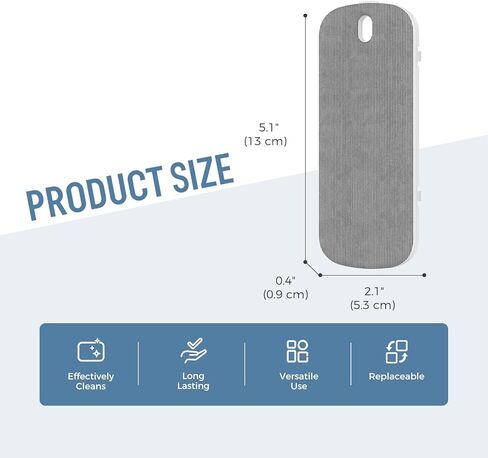 loukin All-in-One Dry Erase Eraser, Replaceable Whiteboard Eraser with Whiteboard Cleaner, Smart Glass Board Eraser for Classroom Home Office, 2 Pad Refills, 1 Magnetic Holder, 2 Markers, White in Kuwait