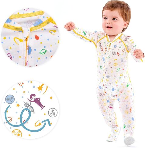 Eczema Baby Pajamas Sleeper Suit - for Moderate to Severe Atopic Dermatitis - Soothing Sleepsuit for Wet Wrapping Treatments in Kuwait