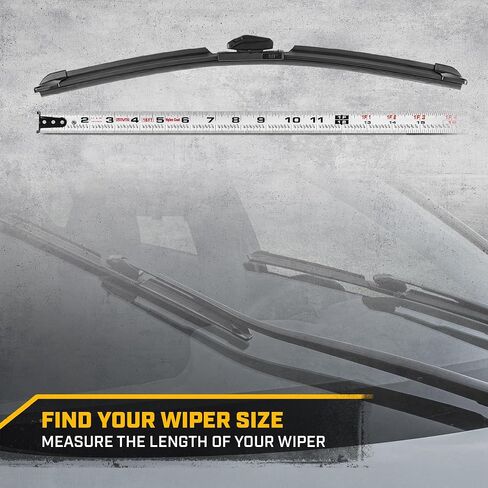 CAT C2.0 Wiper Blades (2-Pack), Front or Rear Wiper Blades for Cars SUVs Trucks, Direct OEM Replacement, Heavy Duty Streak-Free All Seasons Silent Crystal Clear Easy Installation - 24" + 20" in Saudi Arabia