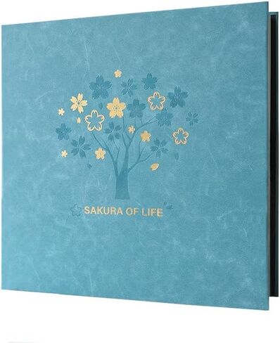 Large Scrapbook Album With 120 Pages,Family Photo Album,Travel Memory Book,Gift For Wife,Girlfriend,Any Special Occasion,Anniversary DIY Album (Blue, 12.79 x 12.99 Inch 120pages) in Saudi Arabia