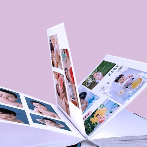 Large Scrapbook Album With 120 Pages,Family Photo Album,Travel Memory Book,Gift For Wife,Girlfriend,Any Special Occasion,Anniversary DIY Album (Blue, 12.79 x 12.99 Inch 120pages) in Saudi Arabia