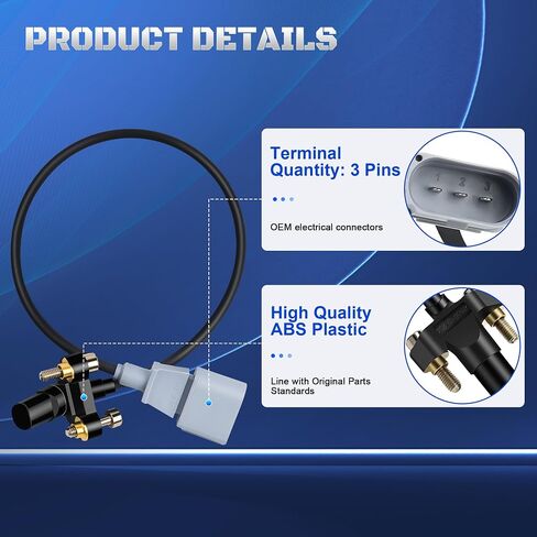 07K906433B Crankshaft Position Sensor Compatible with VW Beetle Jetta 2006 2007 2008 2009 2010 2011 2012 2013 2014, Rabbit 2006-2009, Golf 2010-2014, Passat 2012-2014, Bora 2005-2010 in Saudi Arabia
