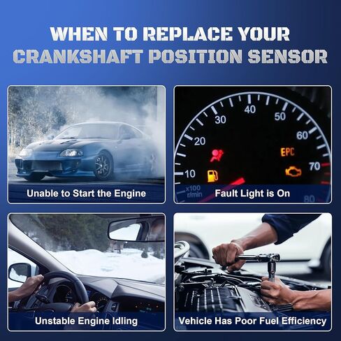 07K906433B Crankshaft Position Sensor Compatible with VW Beetle Jetta 2006 2007 2008 2009 2010 2011 2012 2013 2014, Rabbit 2006-2009, Golf 2010-2014, Passat 2012-2014, Bora 2005-2010 in Saudi Arabia