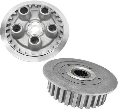 Clutch Center Inner Hub & Outer Pressure Plate Kit Compatible with Yamaha Raptor 660 660R YFM660R 2001-2005 OEM# 4PT-16371-00-00 3YF-16351-00-00 in Saudi Arabia