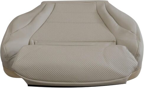 NLQR Front Driver Bottom Replacement Perforated Seat Cover Black Microfiber Leather Compatible with Mercedes Benz C250 C300 C350 C350e C400 2015-2021 in Saudi Arabia