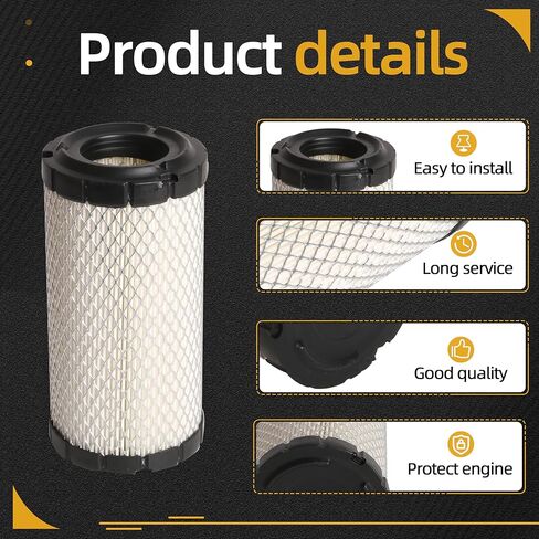 3pcs 11013-1290 Air filters, For Kawasaki Mule/For John Deere/For Fleetguard AF25550/For Donaldson P822686/For Wix 546449/For Fram CA9248/For Bobcat/For Kubota/For Baldwin#OE 11013-7029 11013-7048 in Saudi Arabia