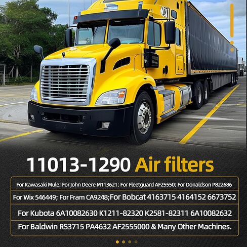 3pcs 11013-1290 Air filters, For Kawasaki Mule/For John Deere/For Fleetguard AF25550/For Donaldson P822686/For Wix 546449/For Fram CA9248/For Bobcat/For Kubota/For Baldwin#OE 11013-7029 11013-7048 in Saudi Arabia