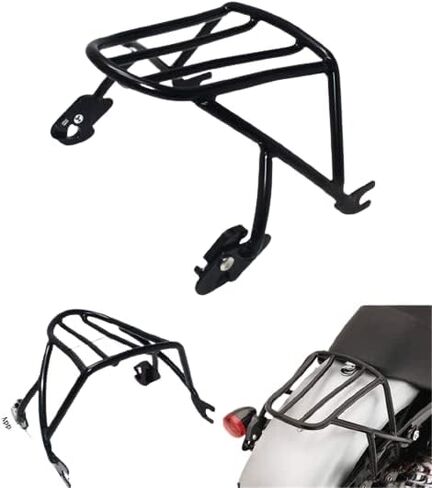 HTTMT LR015- Black Luggage Rack Solo Seat Compatible with Harley Davidson Sportster XL883 1200 2004-2018 in Saudi Arabia