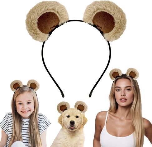 Semato Animal Ears Headband Cute Halloween Costume Headwear Face Wash Headband Head Wear Fashion Hairband in Kuwait