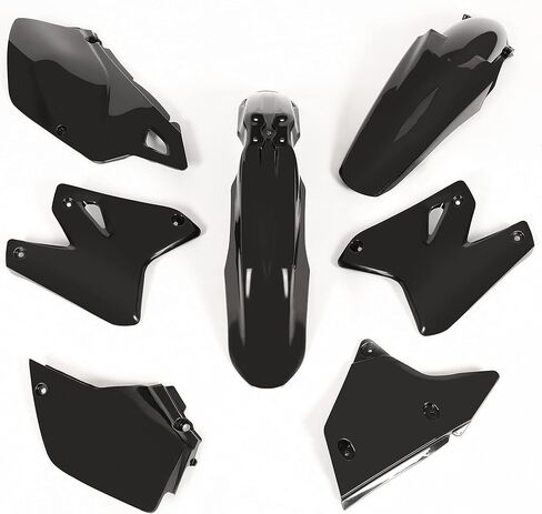 HECASA 7Pcs Plastic Kit Compatible with All Years Suzuki DRZ400 DRZ400E DRZ400ES DRZ400S DRZ400SM Replacement for 2041080001 Motorcycle Graphics Kit Plastic Fender Body Work Fairing Set Black in Saudi Arabia