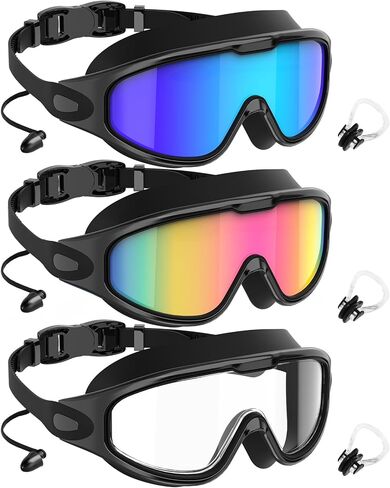 NSSIW Swim-Goggles-Adult-Women Goggles Swimming Men: Anti Fog Pool Goggles with UV400 and No Leak in Saudi Arabia