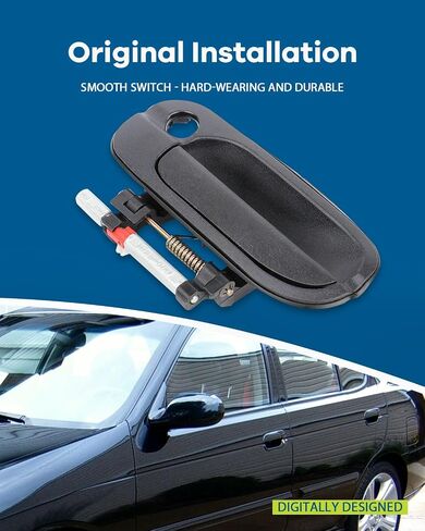 LUJUNTEC Exterior Door Handle,Front Door Handle Driver Left Side,Replacement for 2000-2006 for Nissan for Sentra,1pcs Texture Black Handle Replace 806076Z608,806076Z603,NI1310117 in Saudi Arabia