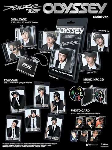 Riize - الألبوم الكامل الأول [Odyssey] (Sunlove Limited Edition Random Ver. (1ea)) in Kuwait
