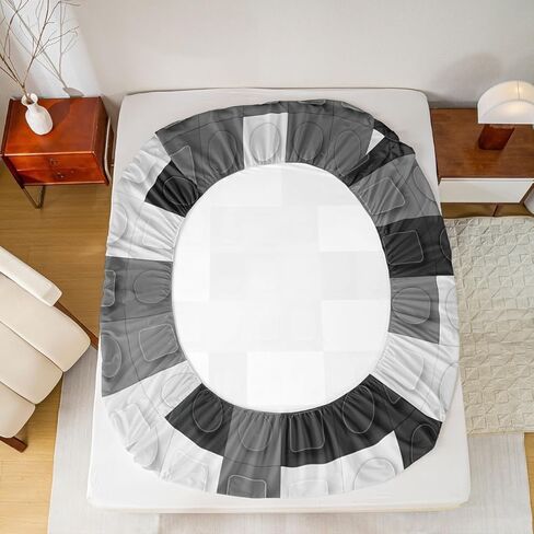 Feelyou Toddler Building Blocks Fitted Sheet Twin Size Kids Toy Brick Bedding Set for Boys Teens Games Bed Sheet Set Breathable Colorful Bed Cover Room Decor in Kuwait