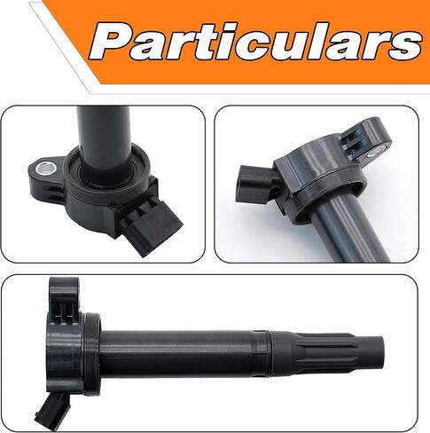 Ignition Coil UF487 and Iridium Spark Plugs 6619 Compatible For Toyota Lexus Highlander ES350 Avalon Camry RX350 RX450h Highlander Sienna Venza RAV4 3.5L V6.Replaces#C1601, 90919-02255, UF487.6Pcs. in Saudi Arabia