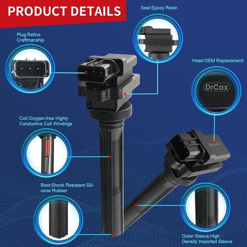 Coil Ignition Coil UF811 90919-02272 متوافق مع Toyota Corolla 2020-2022 Prius 2016-2022 Prius AWD-E 2019-2022 Prius Prime 2017-2022 1.8L L4-1 Pack in Saudi Arabia