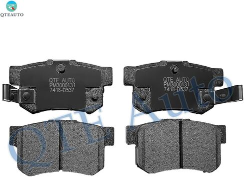 PM Auto Rear Brake Pads For 1991-2007 Honda Accord, 2002-2015 Honda Civic, 11-15 CR-Z, 1997-1999 Acura CL, 2013-2018 ILX, 97-01 Integra, 02-06 RSX, 95-98 TL, 2004-2008 TSX, 07-13 Suzuki SX4, Etc in Saudi Arabia