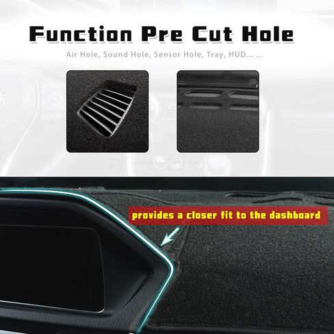 غلاف لوحة القيادة ملائمة لـ Mazda 3 2014 2015 2015 2017 2018 Dash Cover Nonslip Dash Mat Pad Protecor in Kuwait
