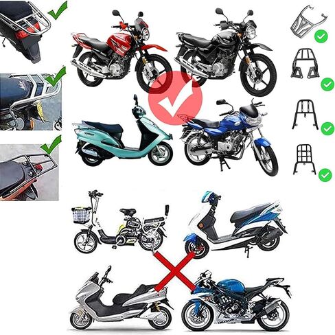 ذيل ذيل دراجة نارية 30L ، علبة دراجة نارية أعلى دراجة نارية Scooter Trunk Storage Storage Carrier Carrier Plastic مع أجهزة متزايدة ، تصاعد عالمي ، أبيض in Saudi Arabia